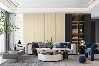 永州轻奢风格-客厅